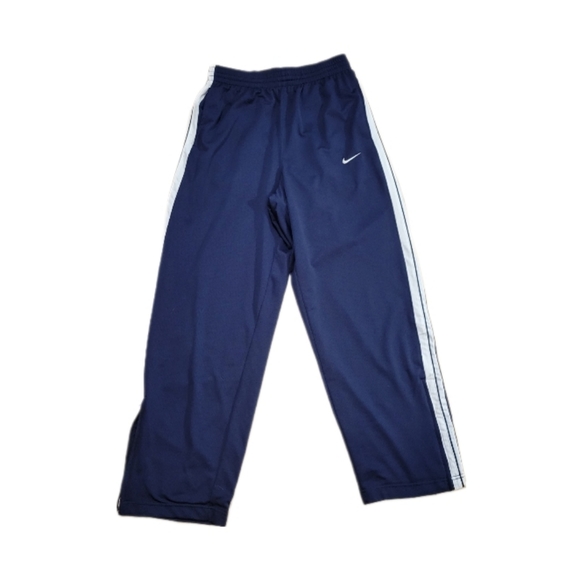 Nike Other - Nike Men's navy with white stripe Basketball pant with side zip at hem size Med